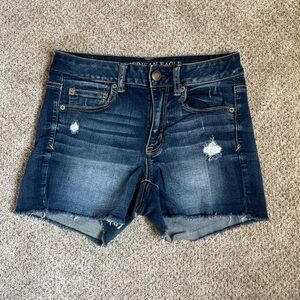 American Eagle Dark Blue Jean Shorts